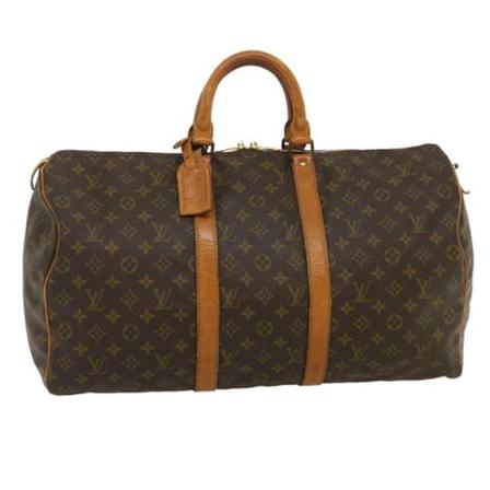 Louis Vuitton Vintage, Pre-owned Keepall Bruin, Dames, Maat:ONE Size