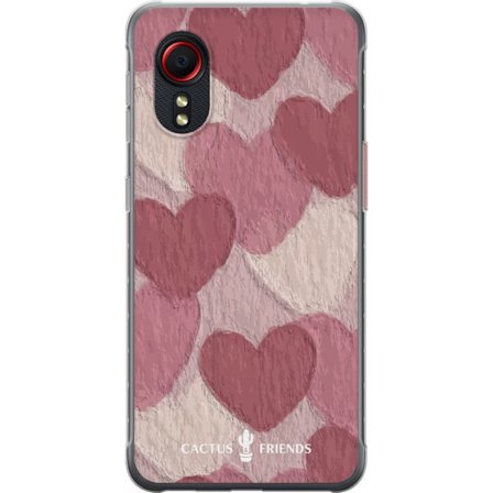 Yhteensopiva Puhelinkuori Samsung Samsung Galaxy Xcover 5 Cactus and Friends - Blush Paper Hearts
