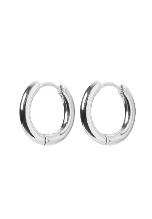 NORVIE Örhängen i stål LARS Armband Grå 12MM