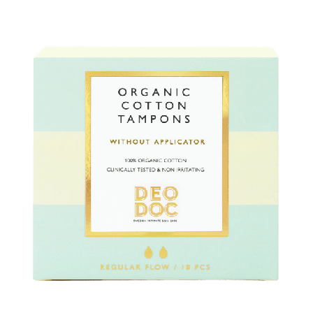 DeoDoc Organic Tampons Normal Intim Dam 18 PCS