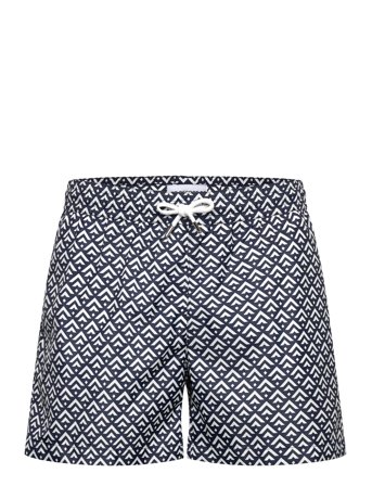 The Resort Co. | Classic Swim Shorts Navy Chevron | S 35 cm
