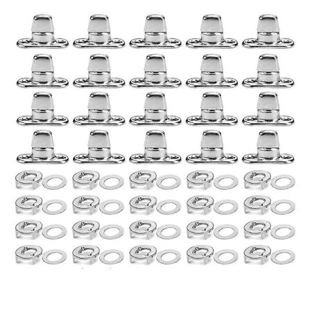 20 sett marine kvalitet vrilås fester dreieknapp øye og bolt, for lerret feste dreieknapper