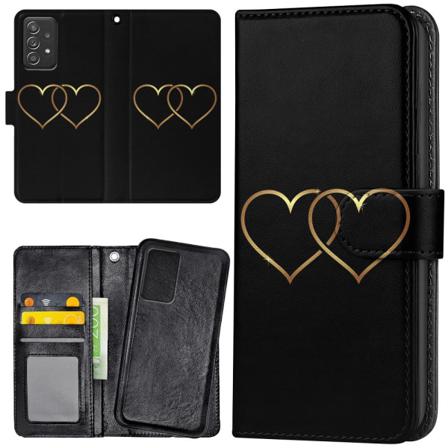 Samsung Galaxy A52 5g - Mobilfodral Double Hearts Multifärg
