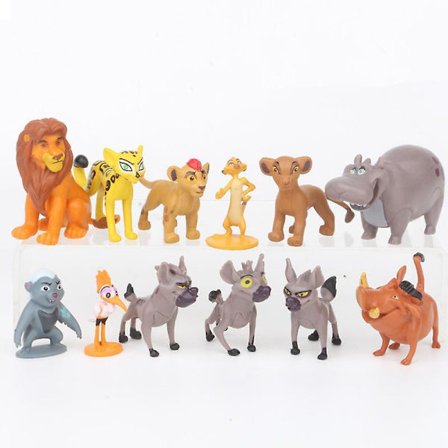 12pcs Disney Moive The Lion King Cartoon Anime Action Figure Toys Pvc Model Dolls Colletible Decoration For Kids Birthday Gifts