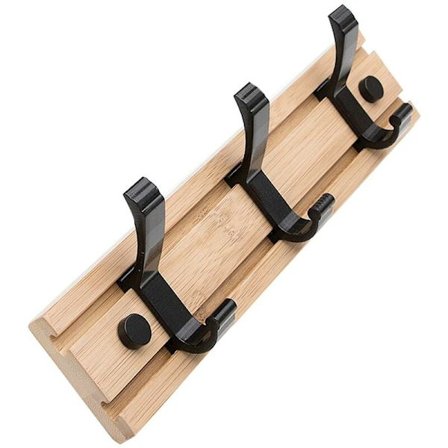 Simpel knagerække - naturlig farve 3 kroge - RWCoat rack