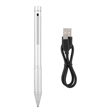 K820 Monitoiminen kosketusnäyttökynä, erittäin herkkä, naarmuuntumaton puhelin tabletti kosketuskynä, hopea