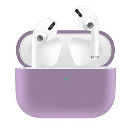 2x Silikonikotelo Apple Airpods PRO Purple -levylle