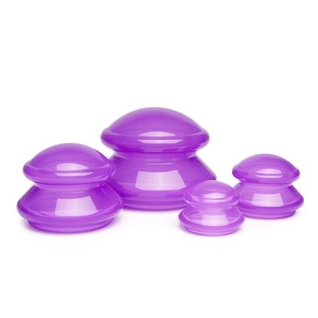 4 stykker Silicone Massage Kopper Vakuum Sugekop Anti Cellulite Krukke Ansigts Krop Cupping Massage til Krop Afgiftning