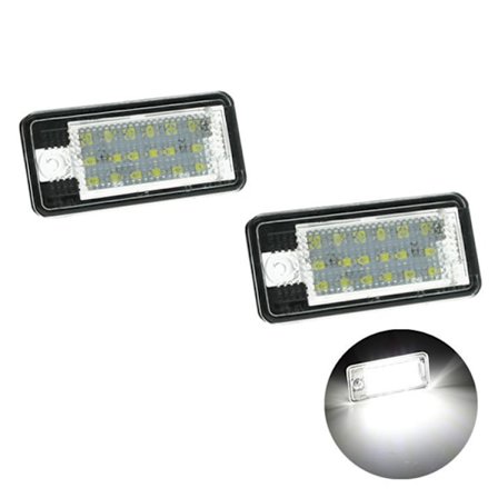 Licenslampa kompatibel med Audi A3 S3 A4 S4 A6 C6 A8 S8 Q7 LED