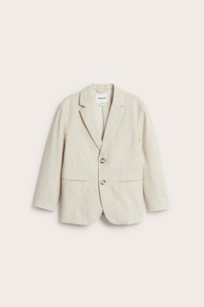 Kappahl | Blazer i linblanding Lys beige 98 | Lys beige