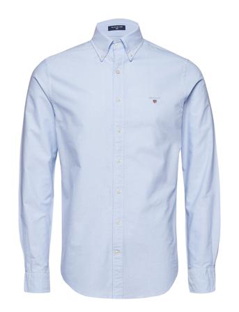 Slim Oxford Shirt Bd Skjorta Casual Blå GANT