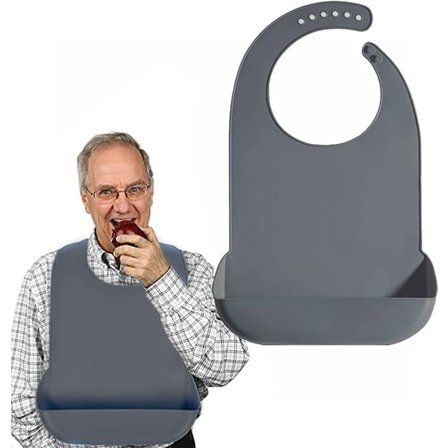 Vaskbar smekke Vanntett og vaskbar smekke Smekke for eldre Stor smekke Eldre serviett Funksjonshemmet forkle Siklesmekke Klær Beskyttende smekke for 