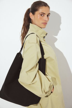 Premium Selection Cabas en daim doux - Sacs - Noir - One Size