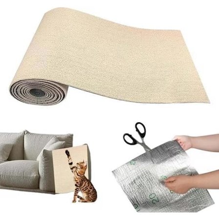 30×100 cm Selvklæbende kradseplade til kat, vægbeskytter til kradseplade, kradseplade til sofa, kattekradsemåtte, hjørne DIY_TF_TF