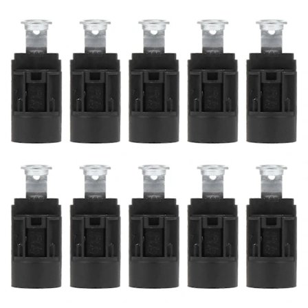 10 stk E14 Lampefeste Lysestakeholder LED E14 Krystall Lampeholder