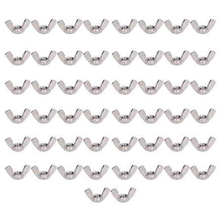 Högkvalitativ 304 rostfri fjärilsmutter (50 stycken) M6