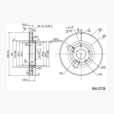 Biltema - BREMSESKIVE