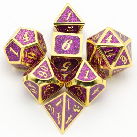 7st DND Metal Dice Set Game Dice 08 08