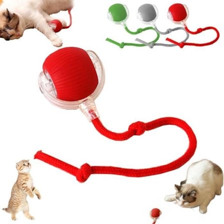 Pet Smart Rolling Ball Sähköinen kissanlelu Interaktiivinen kissanlelu Kissanpallo peleihin ja
