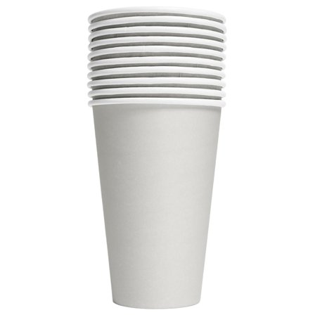 Pappkopper Sølv 35 cl 10-pakning