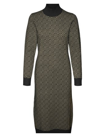 Vero Moda | Vmaria Art Ls High-Neck Calf Dress Ga | S