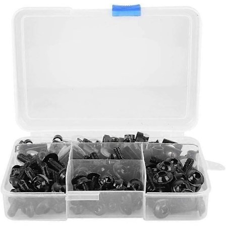 177 stk. Universal Motorcykel Skruer Clips Kåbe Bolt M5 M6 db