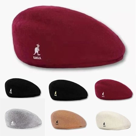 Kangol 504 Flat Cap Herr & Dam Casual Baskerhatt Vinter Newsboy Caps För Herr & Dam Brun L(58-60cm) brun