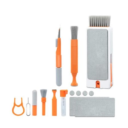 11-in-1 Näppäimistön Puhdistussarja, Näytön Puhdistussetti Matkapuhelimelle, Näppäimistön Puhdistustyökalu Kameralle