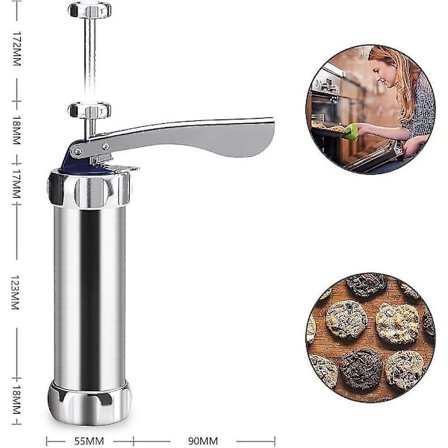 Kageformpresse-sæt til DIY-kager - Lav dine egne smukke kager