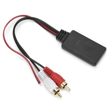Qiilu Bil Bluetooth Modul Adapter RCA Radio Bluetooth 5.0 Trådløs Lyd Musikkabel for Bil
