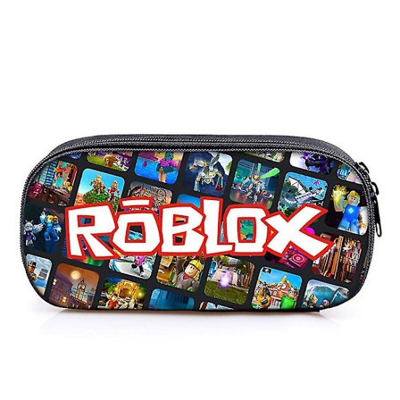 Roblox Kids Boys Girls Stor Kapacitet Pennfodral Penna Väska Student Skola Stationery Organizer Påse Gåvor(E)