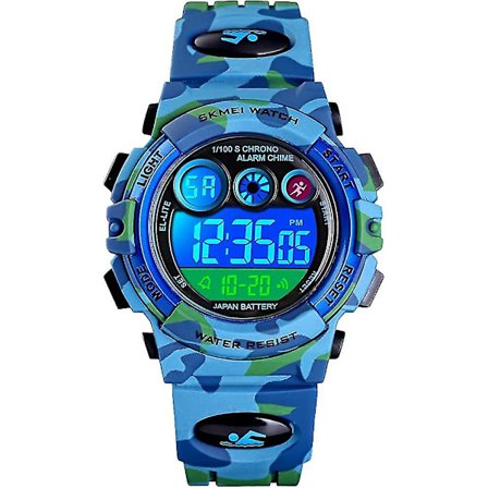 Barneklokke digital sportsklokke for gutter jenter, barneklokke casua