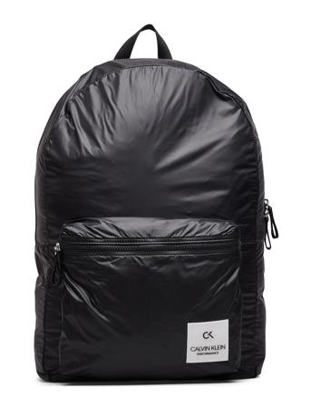 Zip Backpack 50Cm, 0 Reppu Laukku Musta Calvin Klein Performance