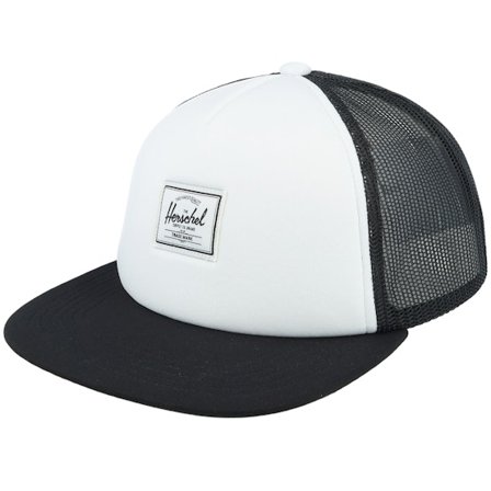 Herschel - Whaler Mesh Cap White/Black Trucker Trucker White Cap - @ Hatstore