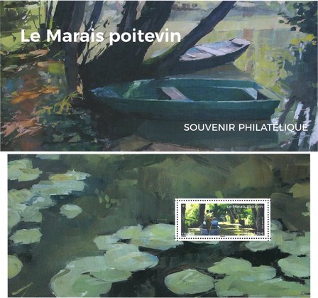 Frankrig - Le Marais Poitevin - Postfrisk miniark i folder
