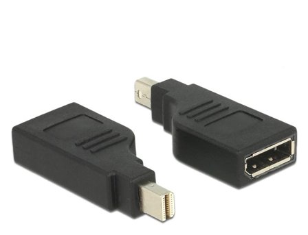 Delock Adapter mini Displayport 1.2 male > Displayport female 4K 90° turned - DisplayPort-adapter