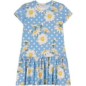 Monnalisa Blue Daisy Dress - Dresses - 4 years - Blue