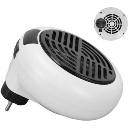 Mini plug-in varmevifte, liten veggkontakt, elektrisk romvarmer, bærbar vifte 110-240V.pa
