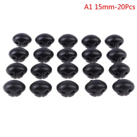 20st Hundnäsor Släta Plug-in Animal Plast Nosar Diy Crochet