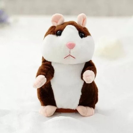 15 cm Nydelig Snakker Hamster Snakke Snakke Lyd Record Repeat Fylt Plysj Dyr Kawaii Hamster Leker