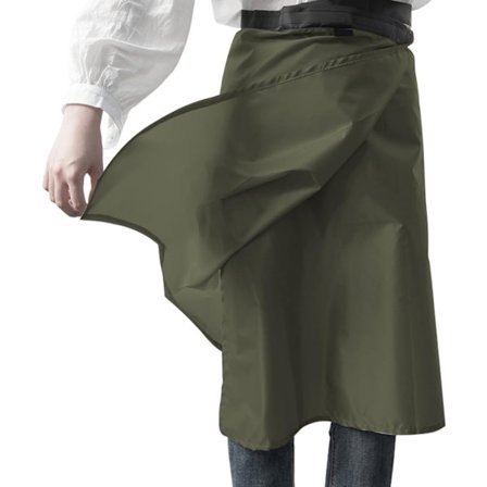 Vattentät kjol för regn, lättviktig kilt, ultralätt, tunn cykel-, camping- och vandringskjol - mörkgrön