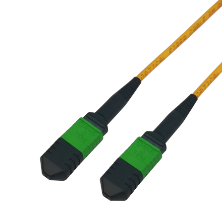 Deltaco MPO12-MPO12 fiber cable, type B, OS2, 2m