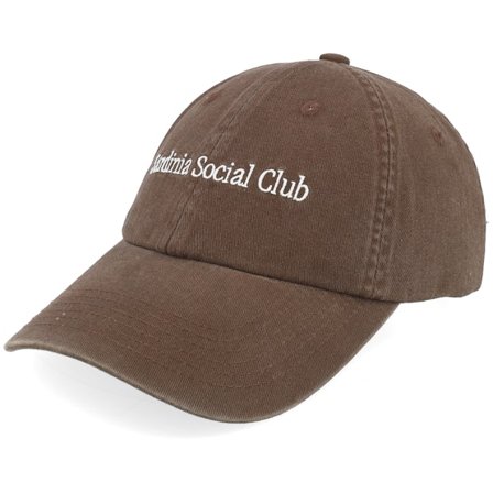 Pica Pica - Brun unconstructed Kasket - Sardinia Social Club Brown Dad Cap @ Hatstore