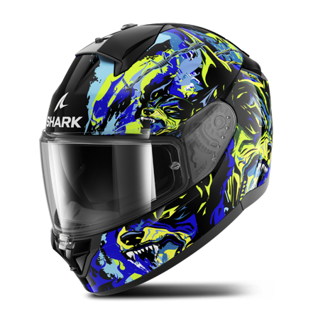 Kask Integralny Shark Ridill 2 Czarny/Niebieski/Zielony S