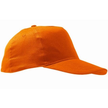 SOLS Unisex Sunny 5 Panel Baseball Cap ONE Orange