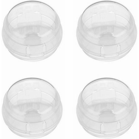 4 stk. Barnebeskyttelse Hjem Kjøkken Ovn Gasskomfyr Knapp Bryter Deksel Beskyttelse Sikkerhetsbeskytter Lås for Barn Baby Sikkerhetslåser-