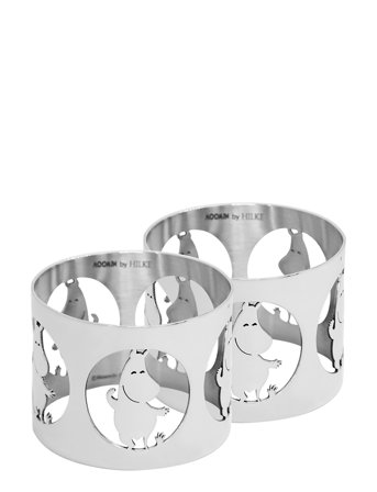 Hilke Collection Napkinrings Hilke X Moomin, Moomintroll - Silver - 5X5CM