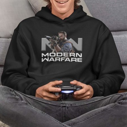 Modern warfare barn huvtröja call duty stil sweatshirt t-shirt