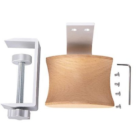 Festes hodetelefonstativ av metall i massivt tre Hurtigmontert hodetelefonstativ