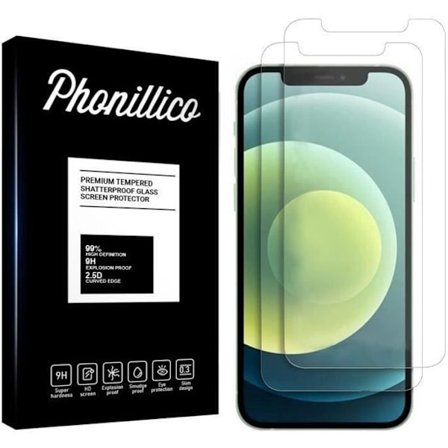 Film för Skärm Skydd - Phonillico - iPhone 12 PRO MAX - Pack 2 - Härdat Glas - Repbeständig